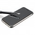iPhone 7 4.7 - Smart Clear View Window Electro-Plated PC Hard Mirror Flip Phone Cover Case - Black